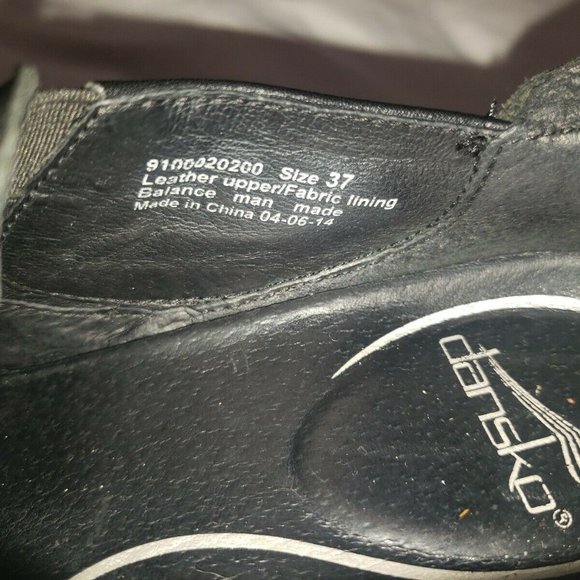 Dansko 37 Black Leather 4/06/14 Style # 910020200 - Picture 6 of 12